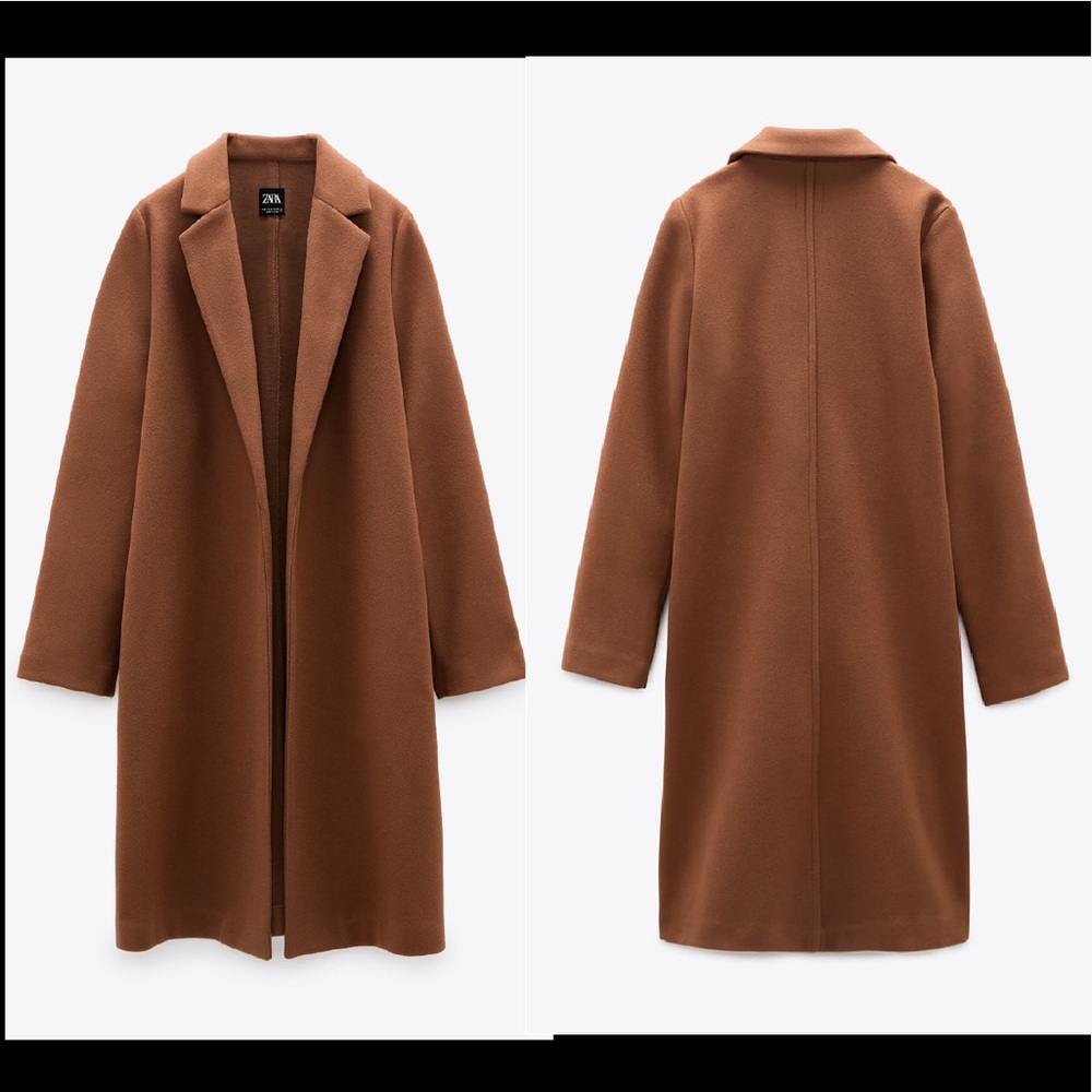 Zara Camel Lapel Coat - NWT